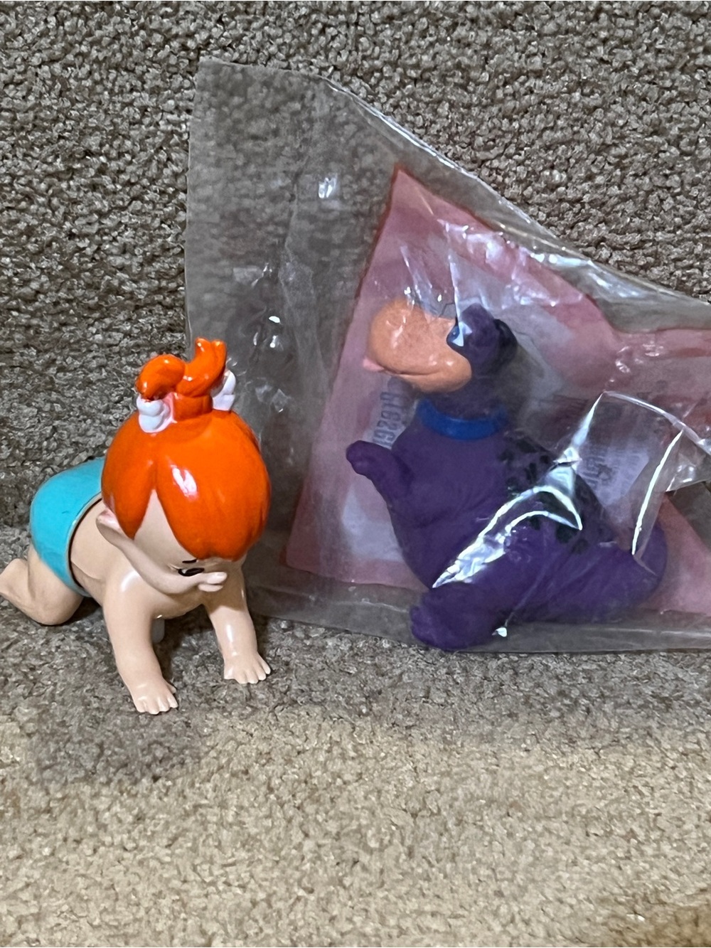 Flintstones Pebbles wind up  & Dino plush Toys
